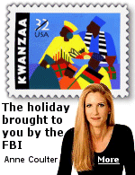 Columnist Ann Coulter believes the founder of Kwanzaa, Ron Karenga, was played by the FBI to create unrest in the black community. 